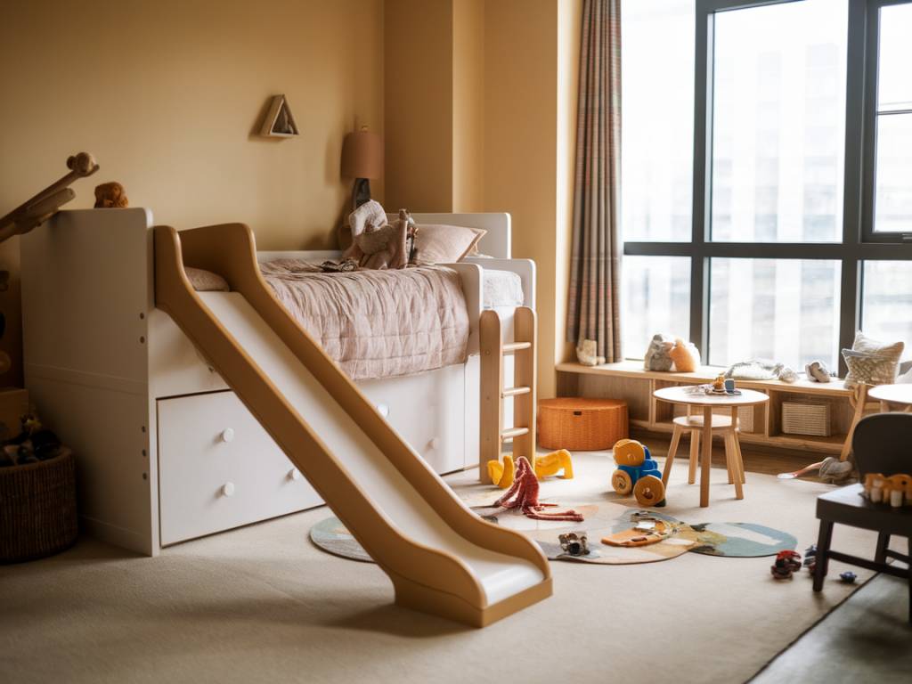 Aménagement ludique : tout savoir sur le lit toboggan, un atout pour la chambre enfant